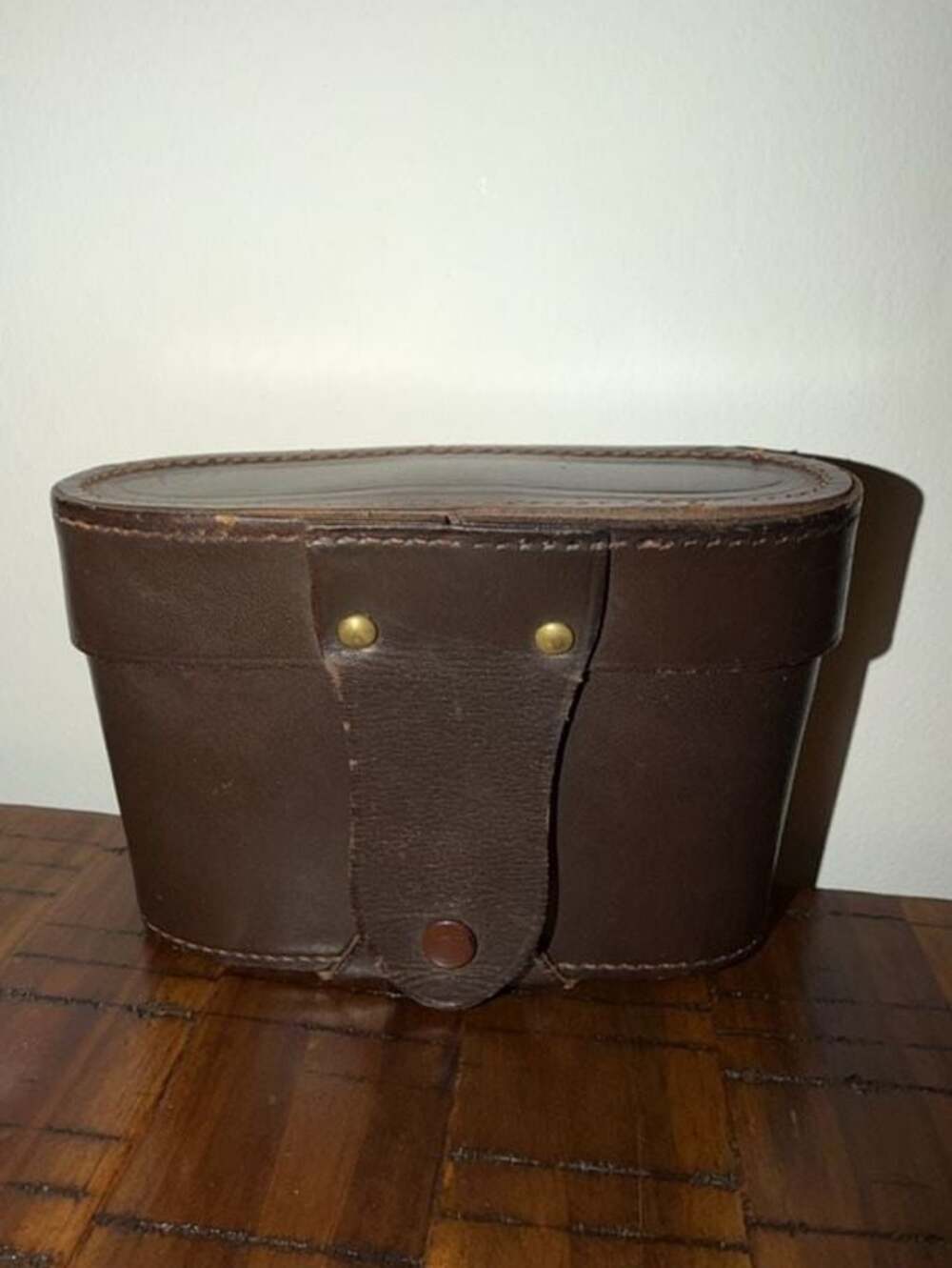 Vintage Brown Leather Camera Case with Newey Snap